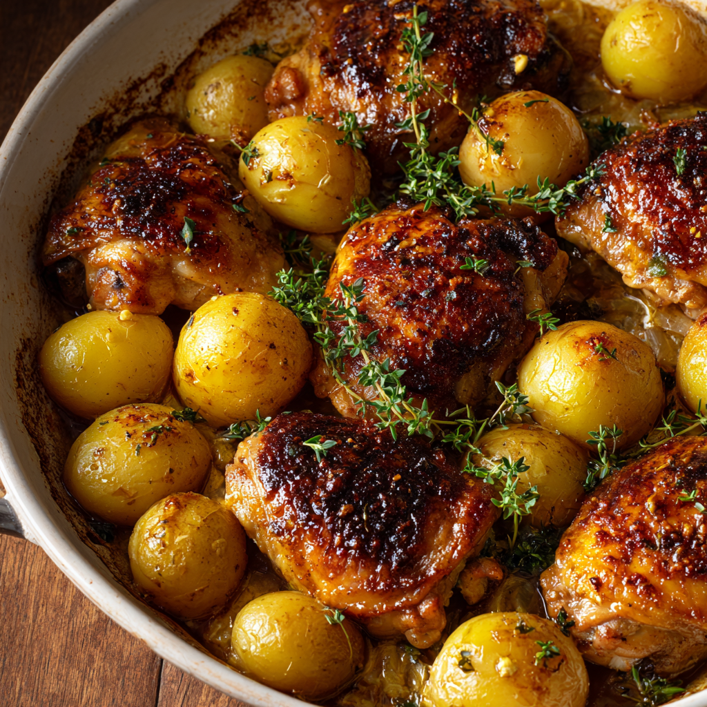 Chicken and Potatoes Bake Recipe
