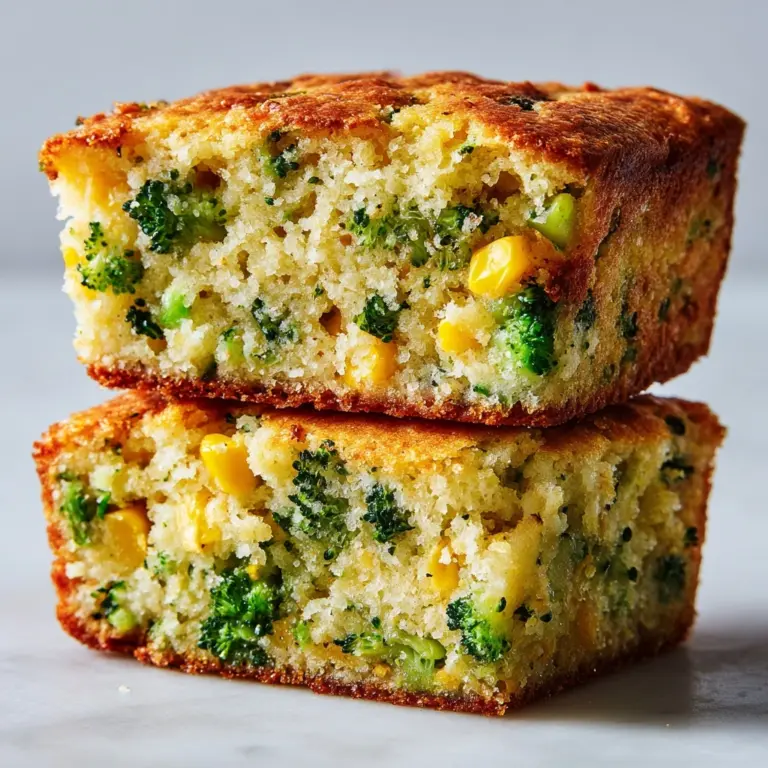 Cheesy Broccoli Cornbread Recipe