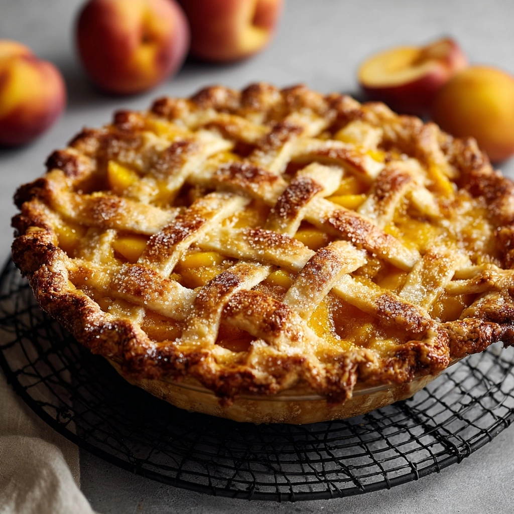 Best Peach Pie Recipe Ever – A Foolproof, Irresistible Dessert You’ll Love Recipe - Recipe Image
