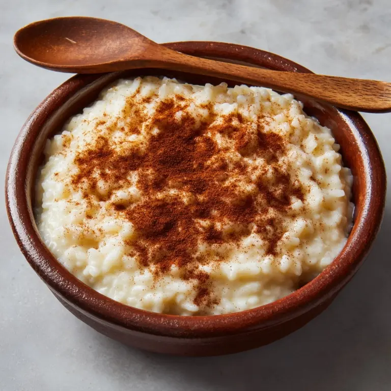 Comforting Creamy Rice Pudding with Cinnamon Recipe