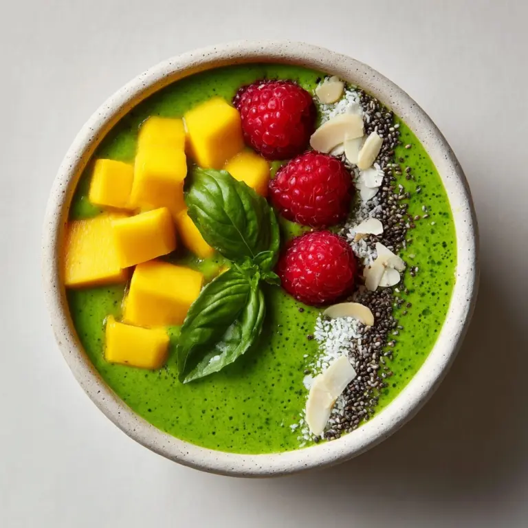 Green Mango Smoothie Bowl Recipe