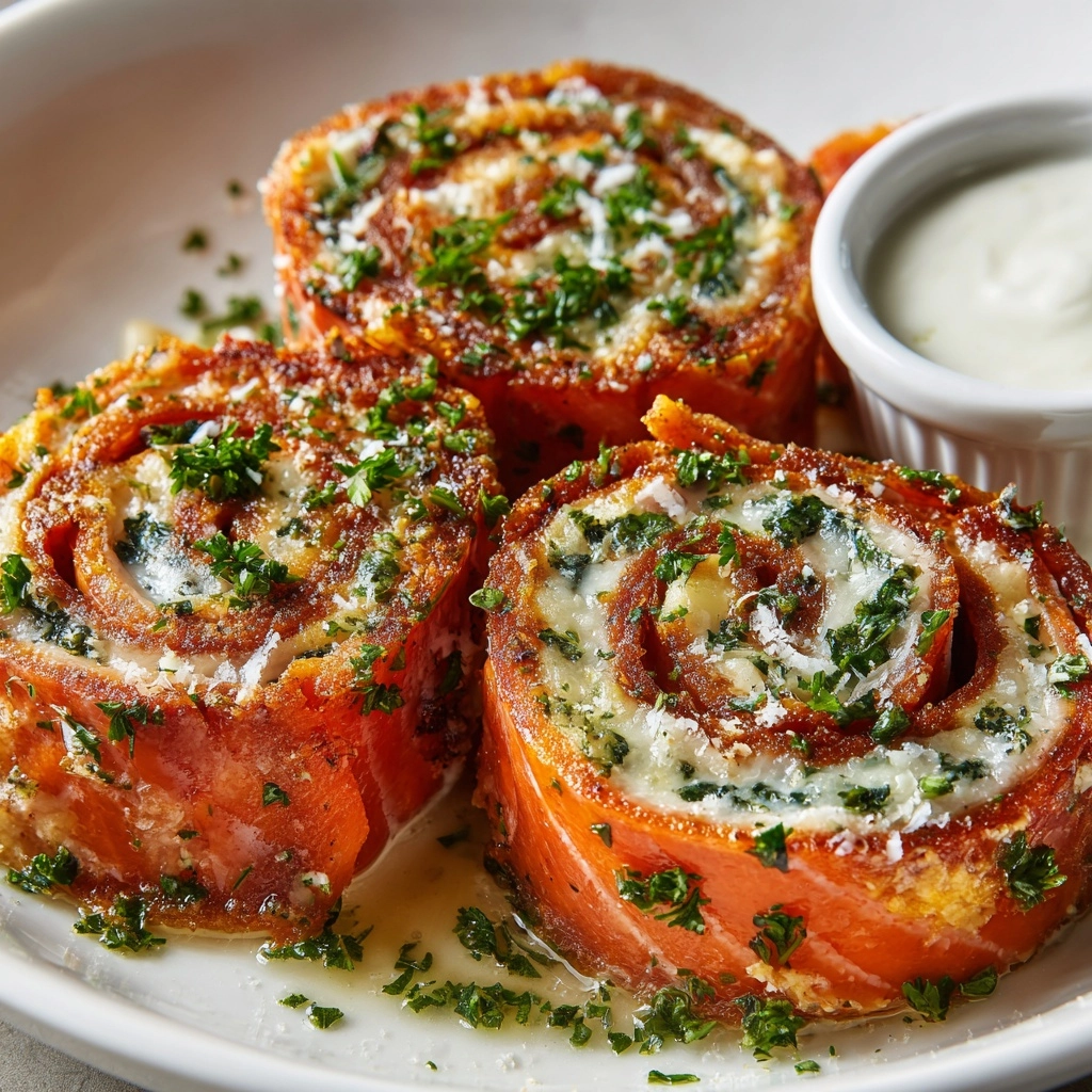 Stuffed Salmon Pinwheels Recipe