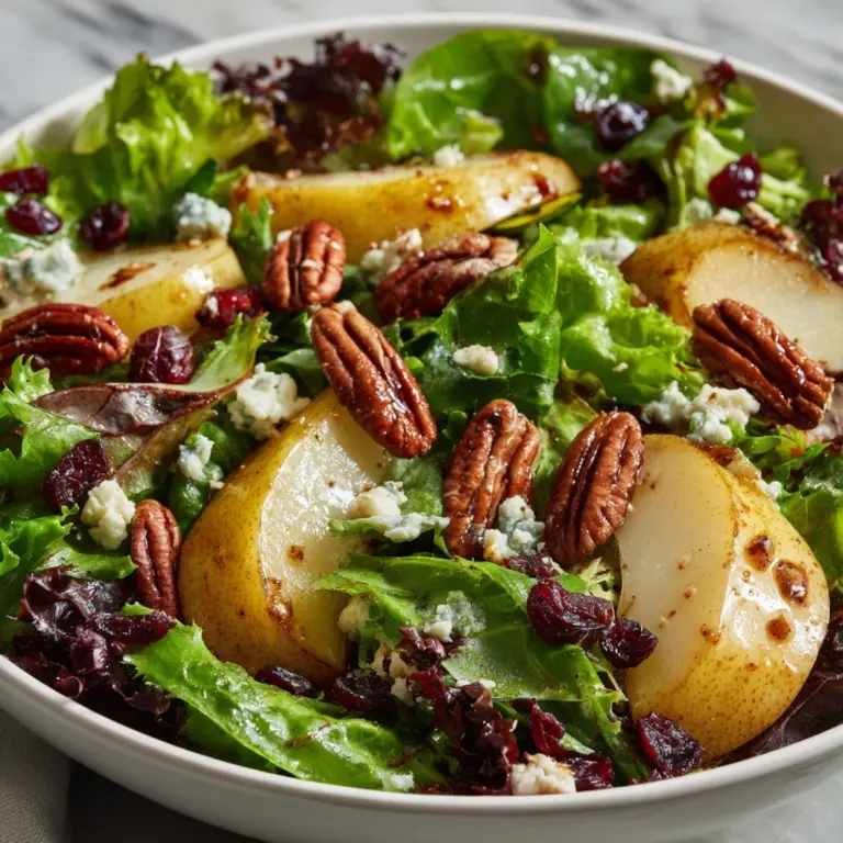 Refreshing Winter Salad with Pears and Pecans Recipe