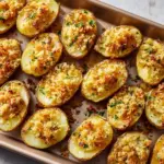 Crispy Garlic Parmesan Crusted Potatoes Recipe