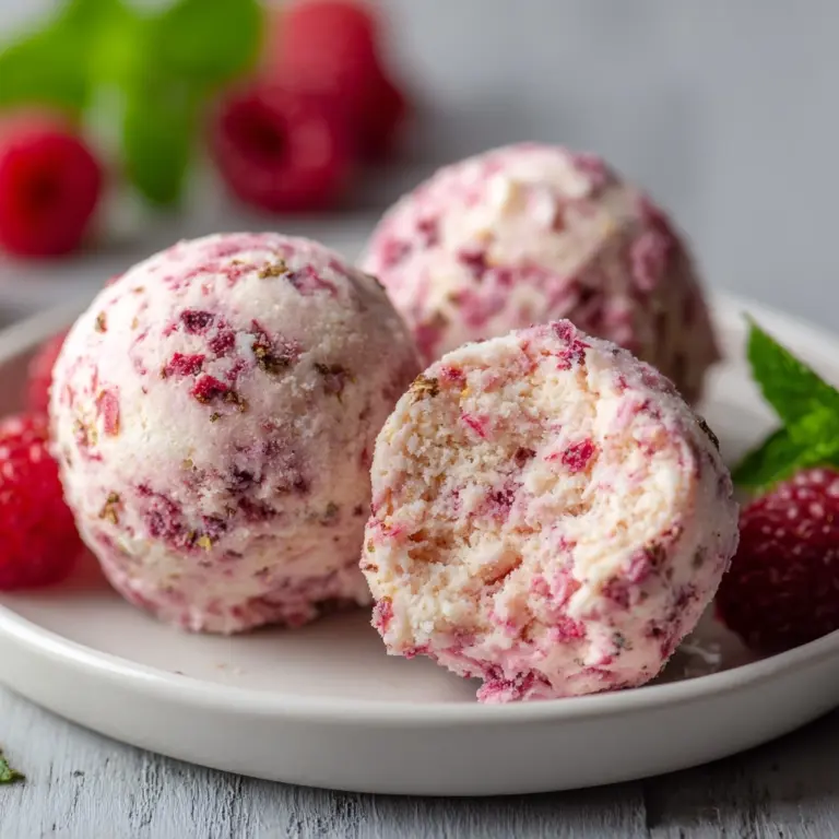 Raspberry Cheesecake Protein Balls Recipe