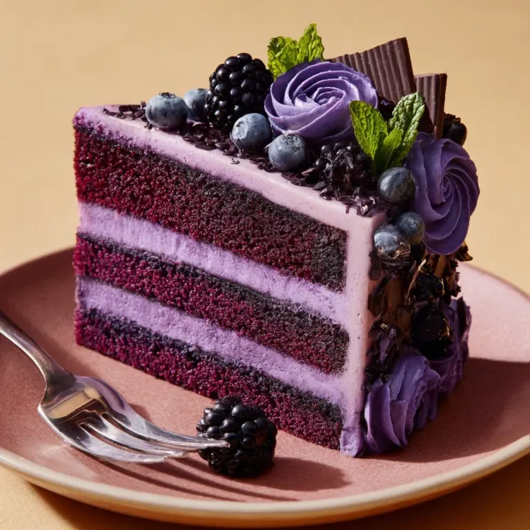 Purple Velvet Cake with White Chocolate Cream Cheese Frosting Recipe