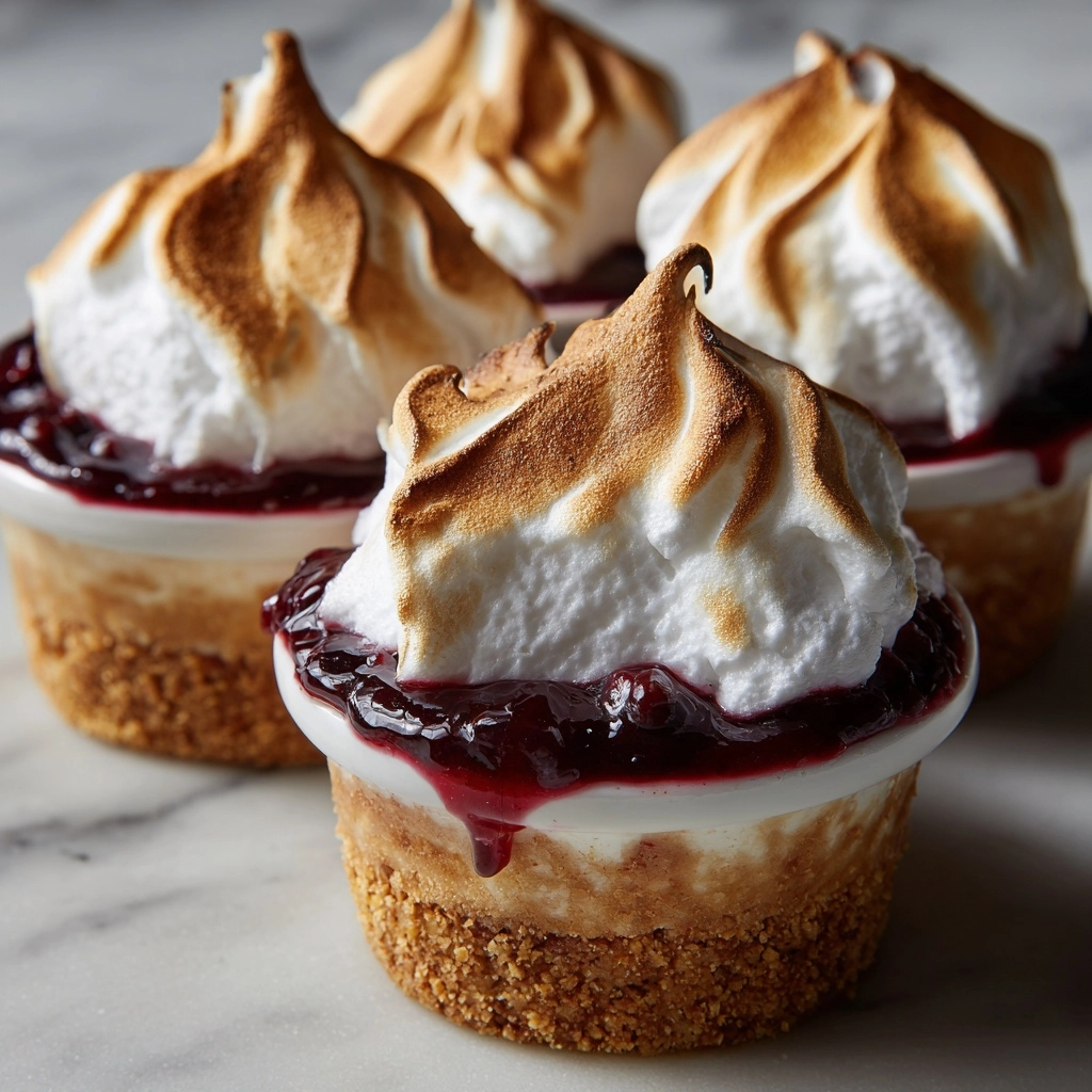 Plum Meringue Pots Recipe