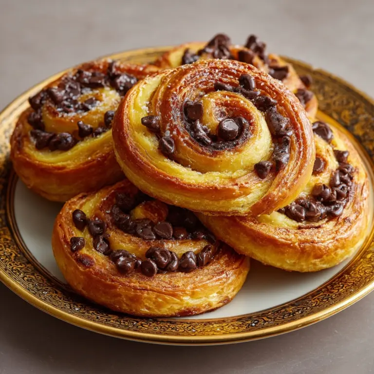 Chocolate Chip Vanilla Custard Brioches Recipe