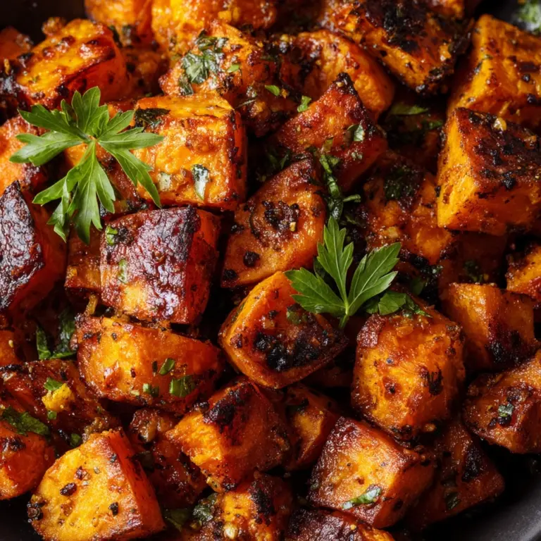 Cinnamon Maple Roasted Sweet Potatoes Recipe