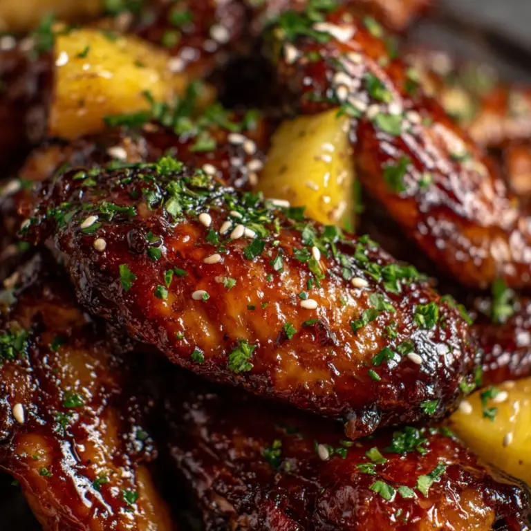 Brown Sugar Pineapple Wings Chicken Recipe