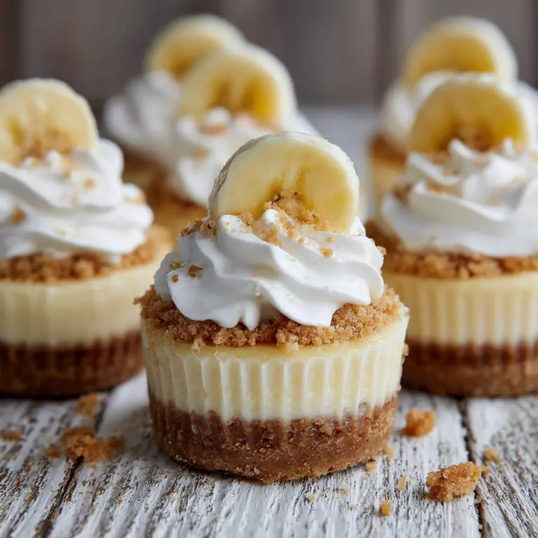 Mini Banana Pudding Cheesecakes Recipe