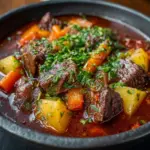 Melt-in-Your-Mouth Beef Stew with Vegetable Ragout Recipe