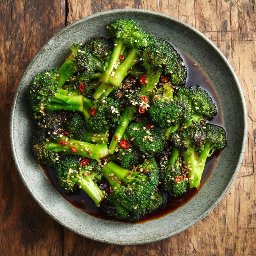 Smashed Chilli Garlic Broccoli Recipe - Recipe Image
