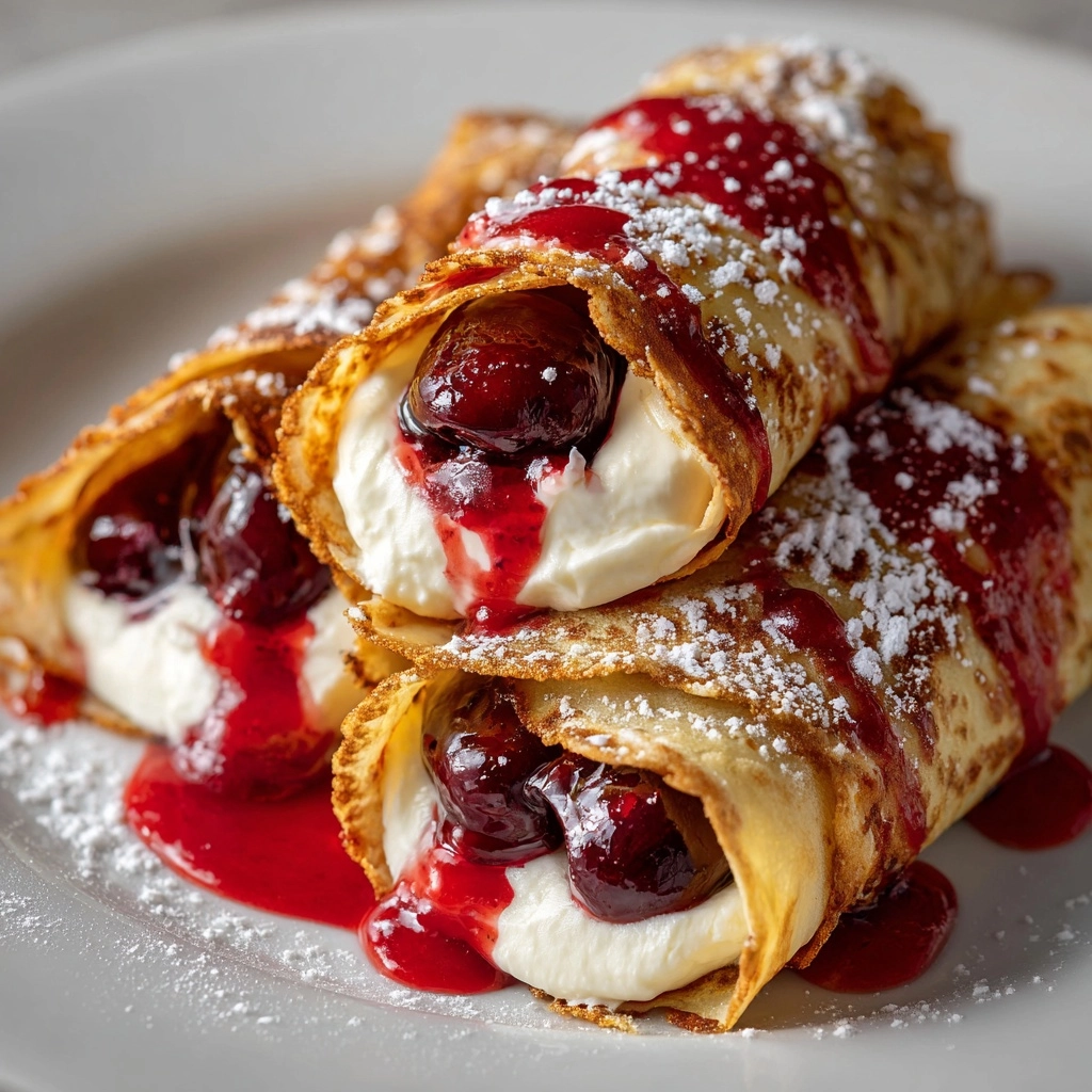 Cherry Cheesecake Chimichangas Recipe - Recipe Image