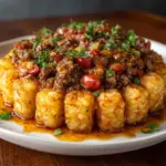 Cheesy Meatball Tater Tot Casserole Recipe