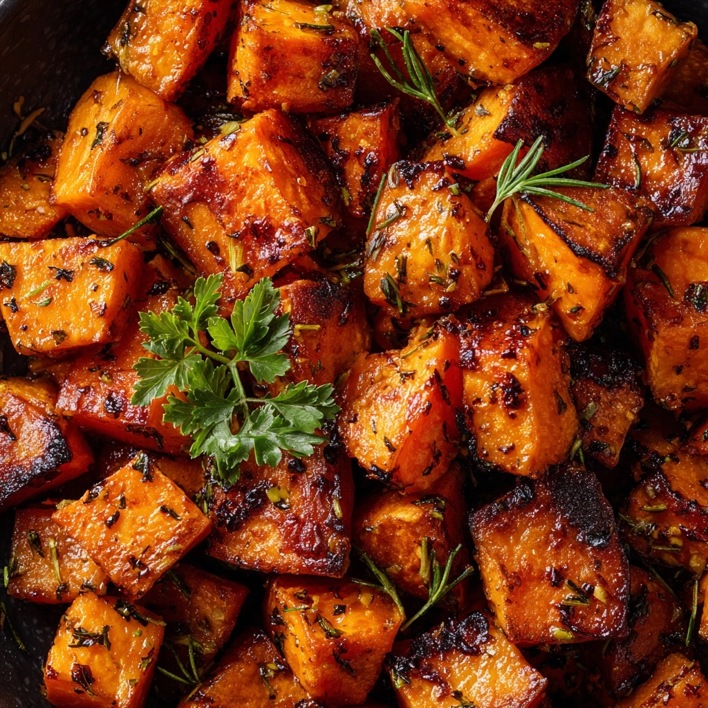 Cinnamon Maple Roasted Sweet Potatoes Recipe - Recipe Image