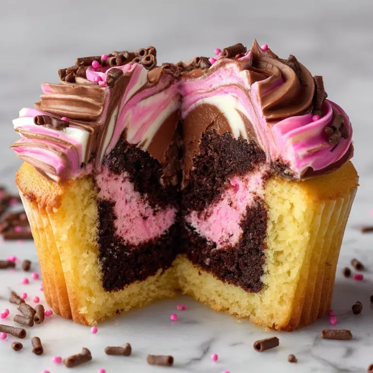 Heavenly Neapolitan Cream Cupcakes Recipe