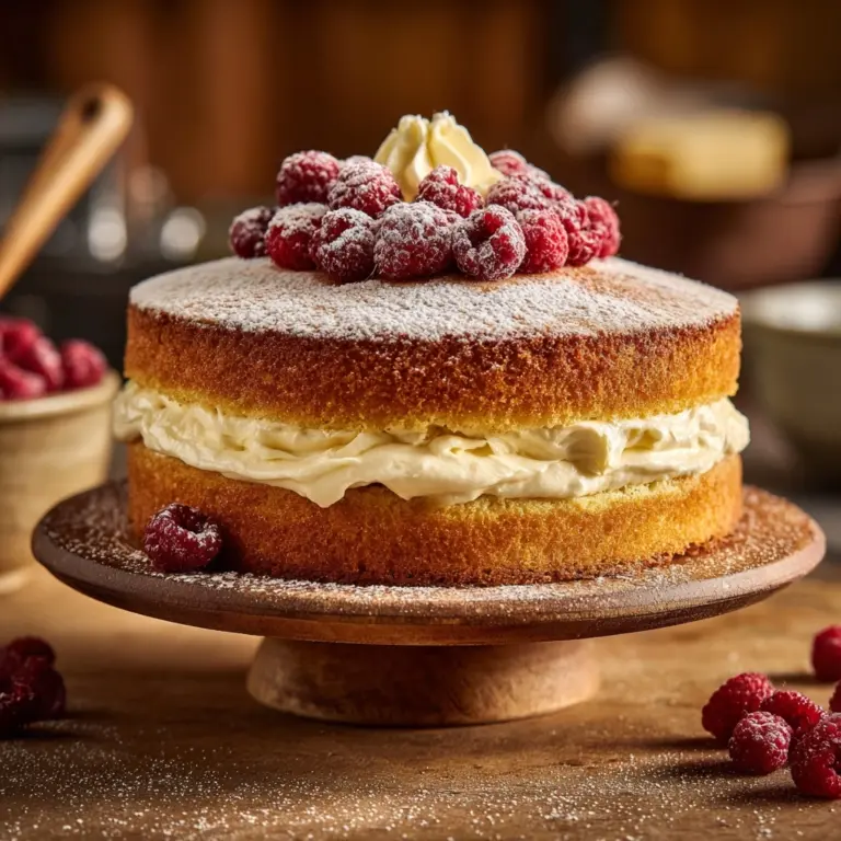 Meyer Lemon Olive Oil Cake with Creamy Raspberry Delight Recipe