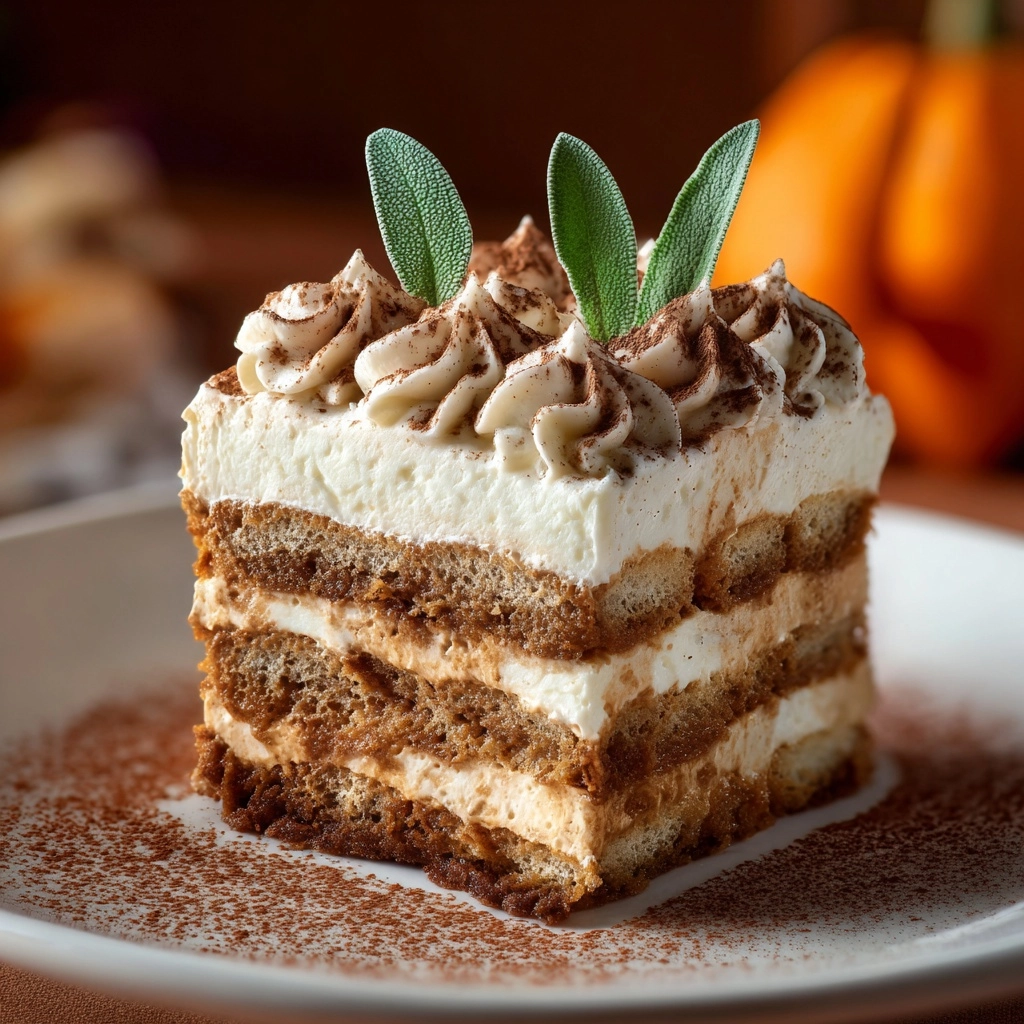 Pumpkin Pie Tiramisu Recipe - Recipe Image