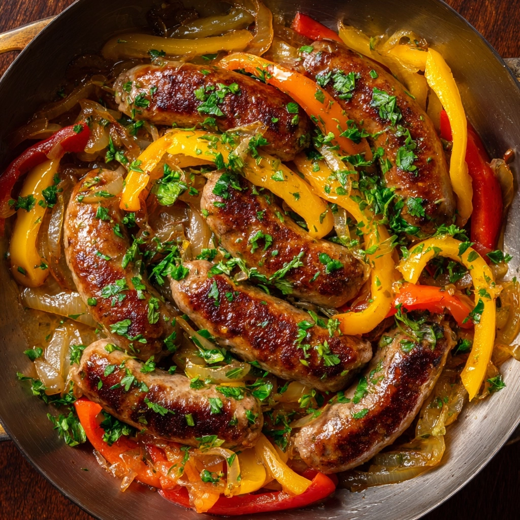 Sausage and Peppers Skillet Recipe - Recipe Image