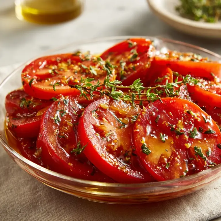 Easy Marinated Tomatoes Recipe