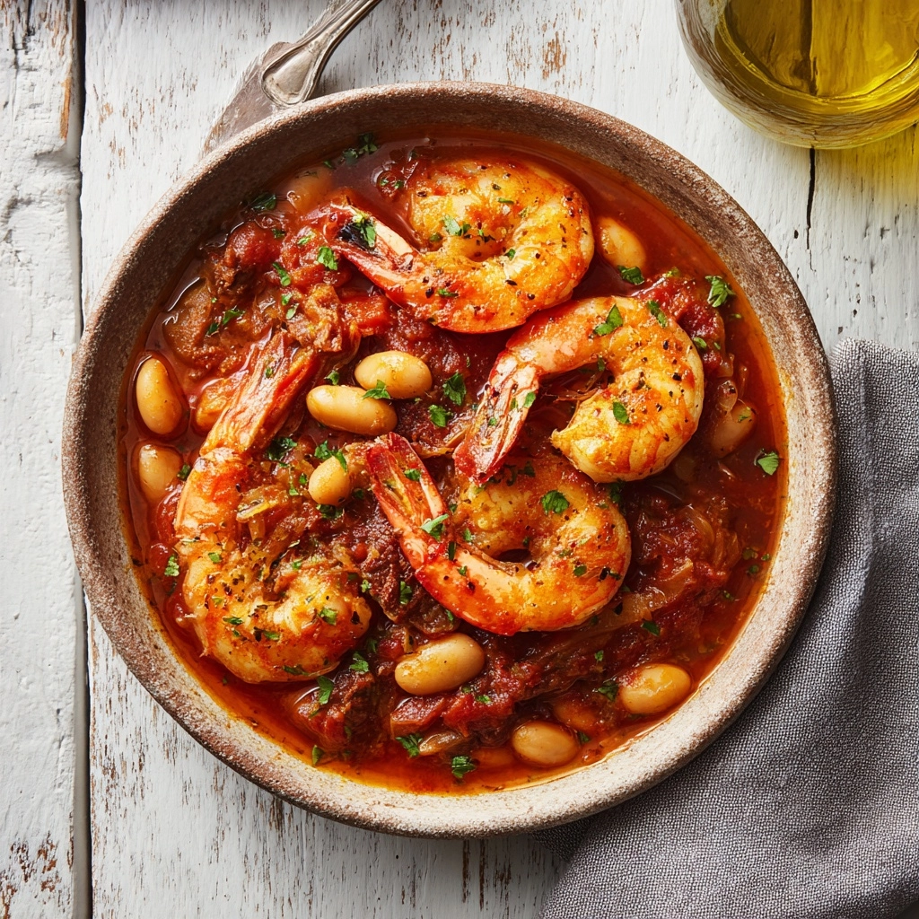 Shrimp and White Beans: An Amazing Ultimate Recipe - Recipe Image