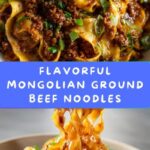 Mongolian Ground Beef Noodles Recipe