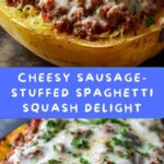 Cheesy Sausage-Stuffed Spaghetti Squash Recipe