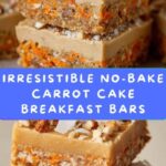 Healthy No-Bake Carrot Cake Breakfast Bars Recipe