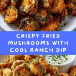 Crispy Fried Mushrooms with Cool Ranch Dip Recipe