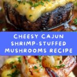 Cajun Shrimp-Stuffed Mushrooms with Cheese Pull Recipe