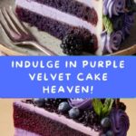 Purple Velvet Cake with White Chocolate Cream Cheese Frosting Recipe
