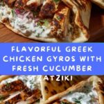 Greek Chicken Gyros with Cucumber Tzatziki Recipe