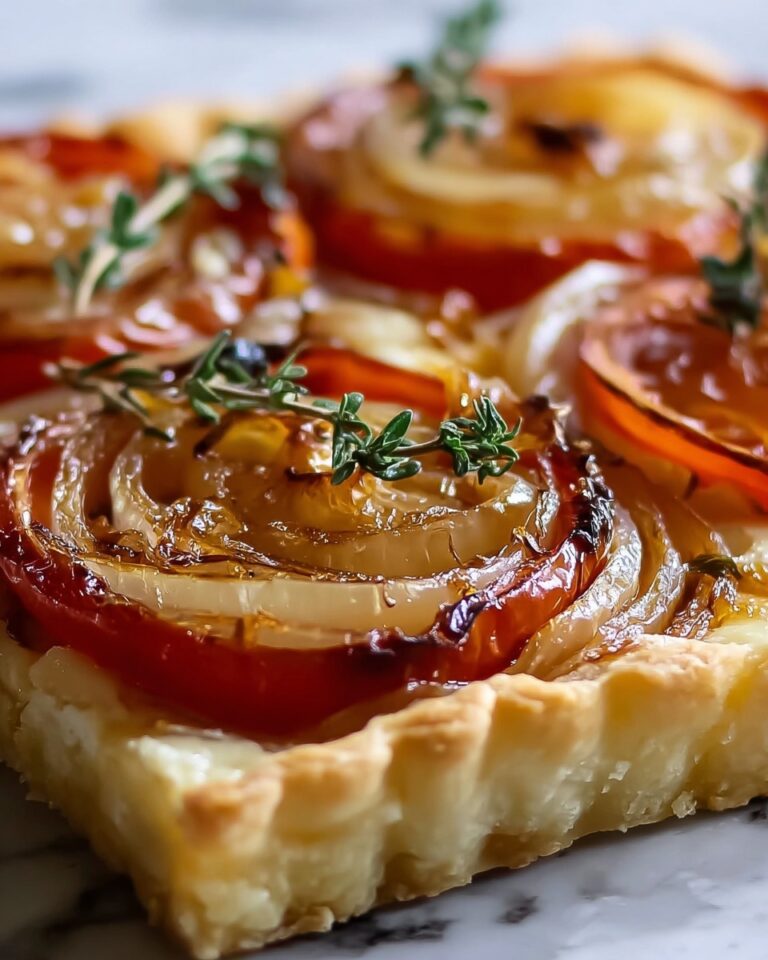 Beefsteak Tomato Tart with Caramelized Onions & Thyme Recipe