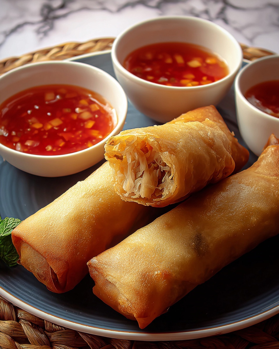 Easy Chicken Spring Rolls Recipe - Recipe Image