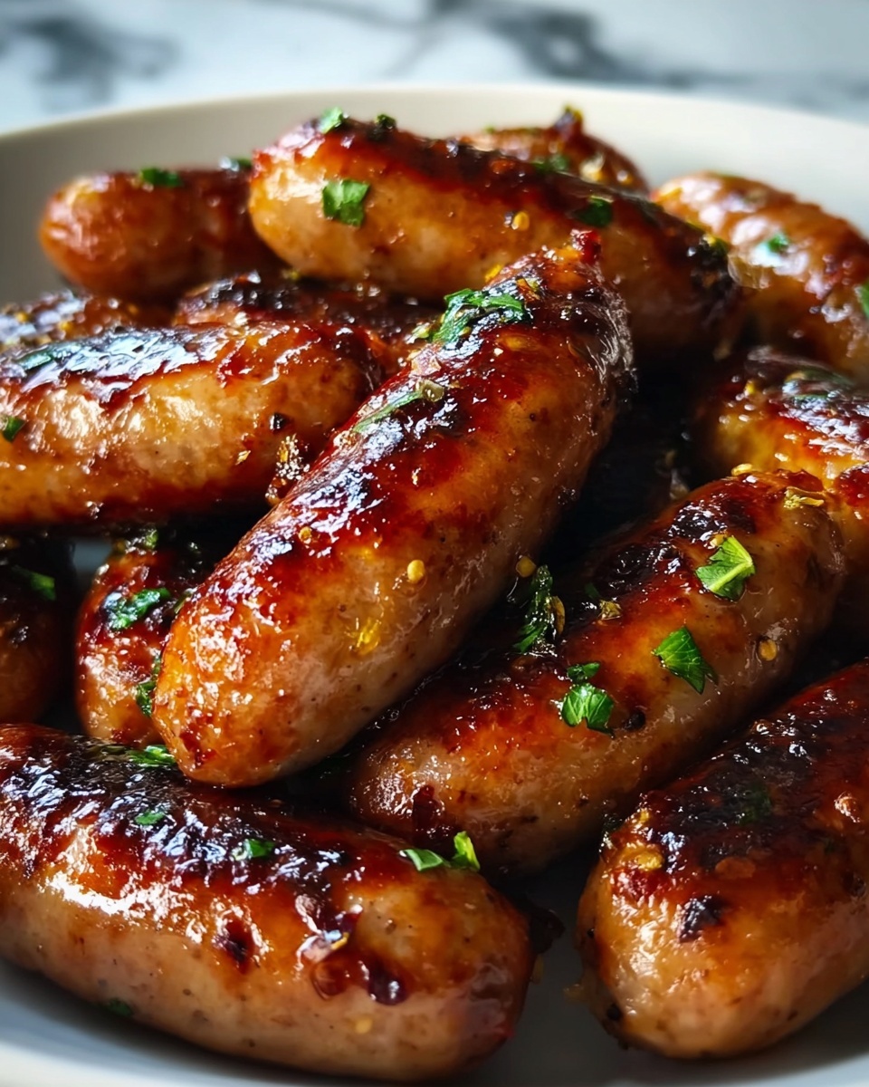 Sweet & Savory Honey Garlic Sausage Recipe - Recipe Image