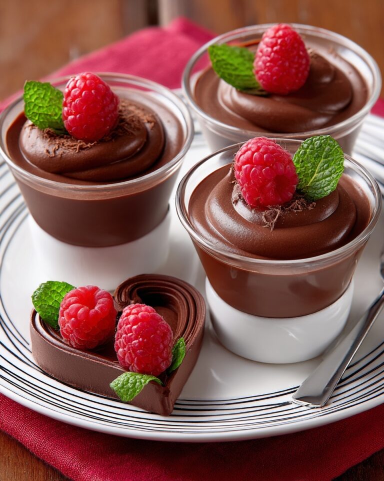 Chocolate Mousse with Raspberry Coulis Recipe