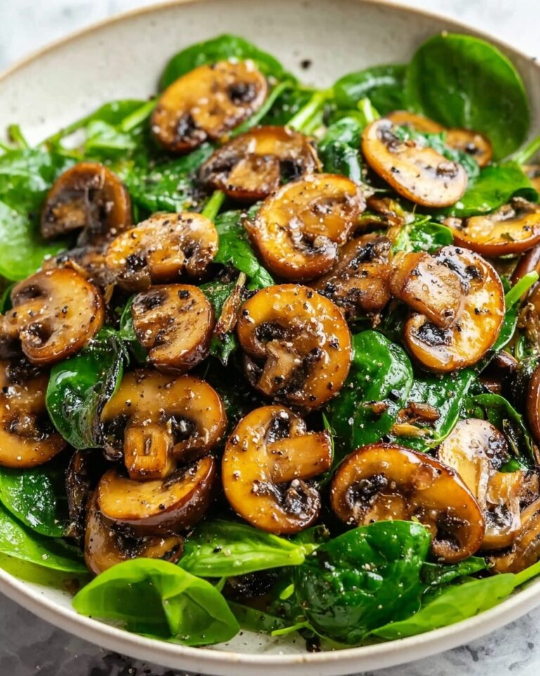 Easy Sautéed Mushrooms with Spinach Recipe
