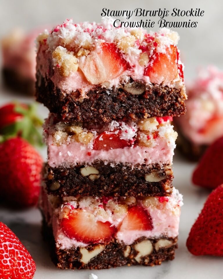 Strawberry Crunch Brownies Recipe