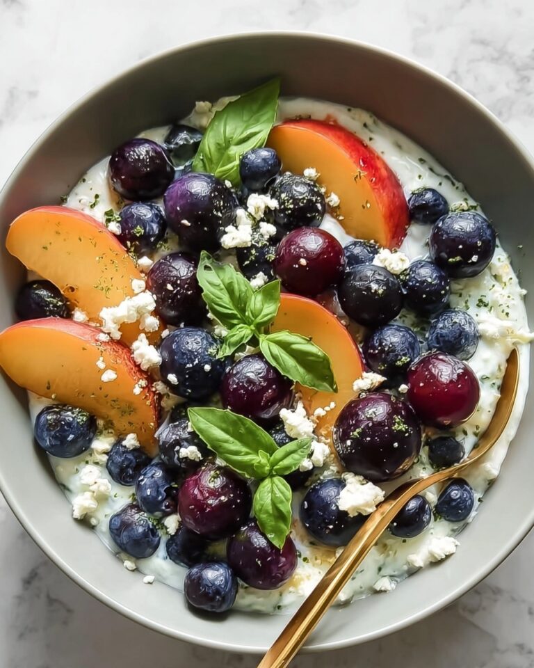 Blueberry Peach Feta Salad Recipe