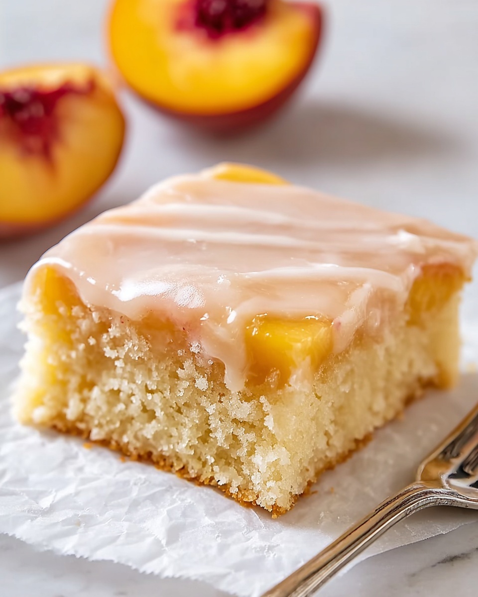 Brown Sugar Peach Cake Recipe - Recipe Image