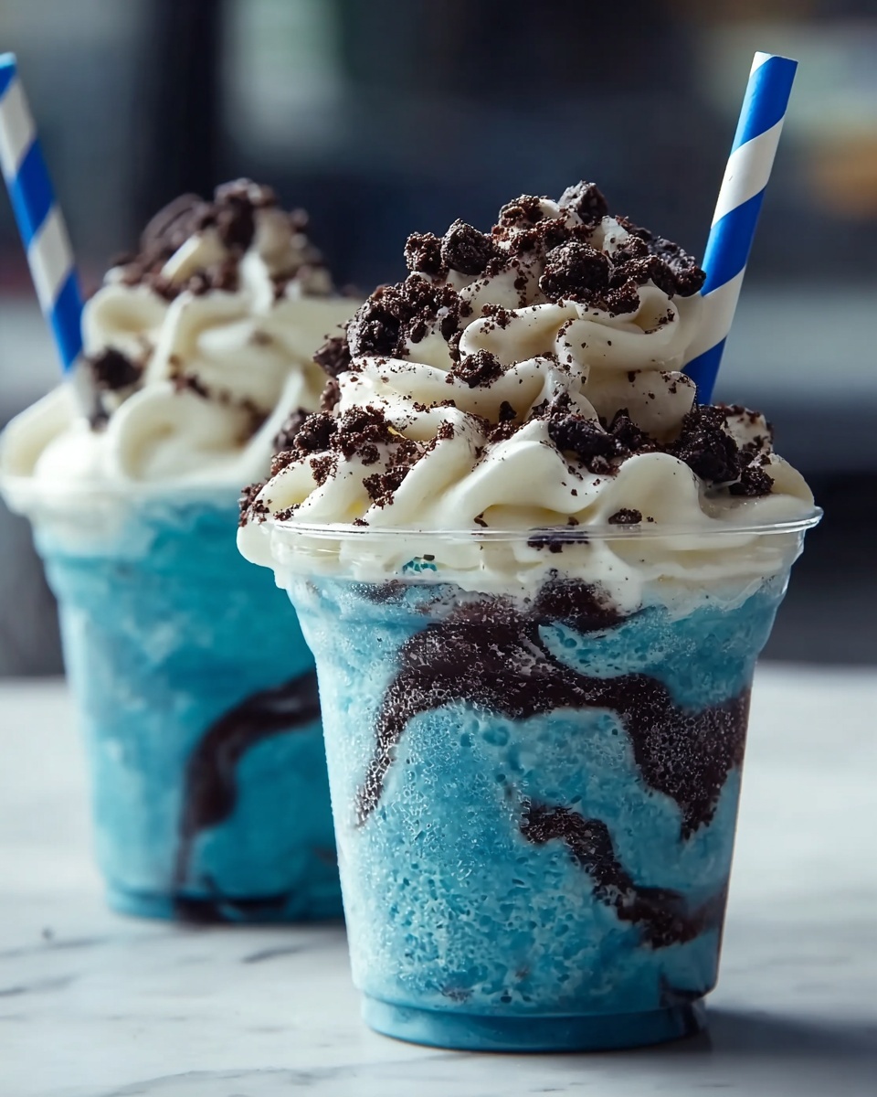 Blue Cookies & Cream Dip Frappuccinos Recipe - Recipe Image