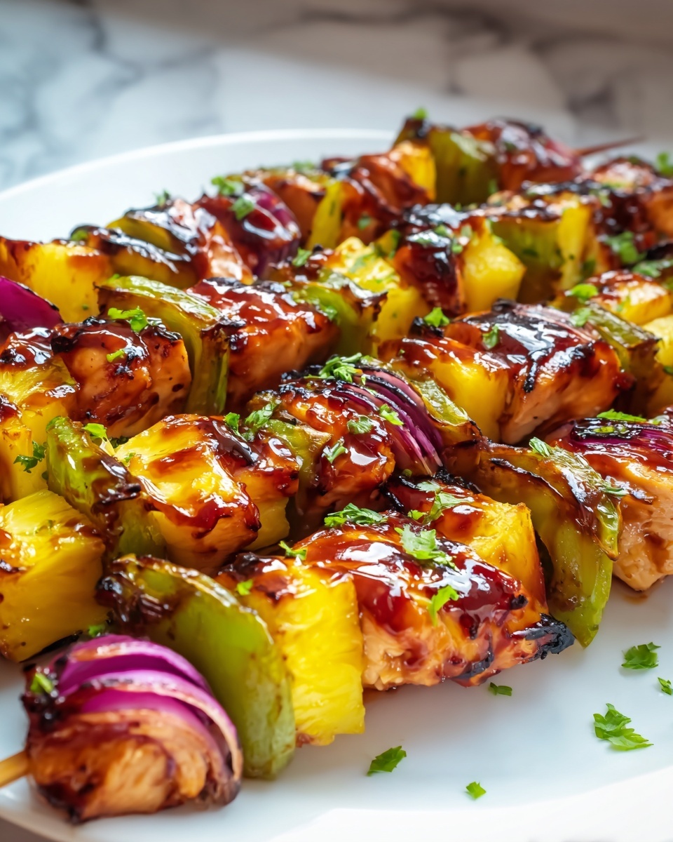 Quick and Tasty Hawaiian Chicken Kebabs Recipe - Recipe Image