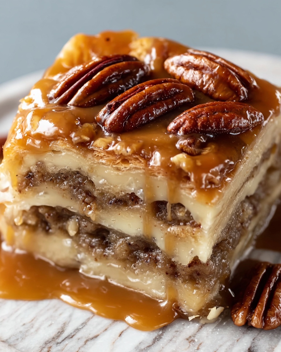 Decadent Pecan Pie Lasagna Recipe - Recipe Image