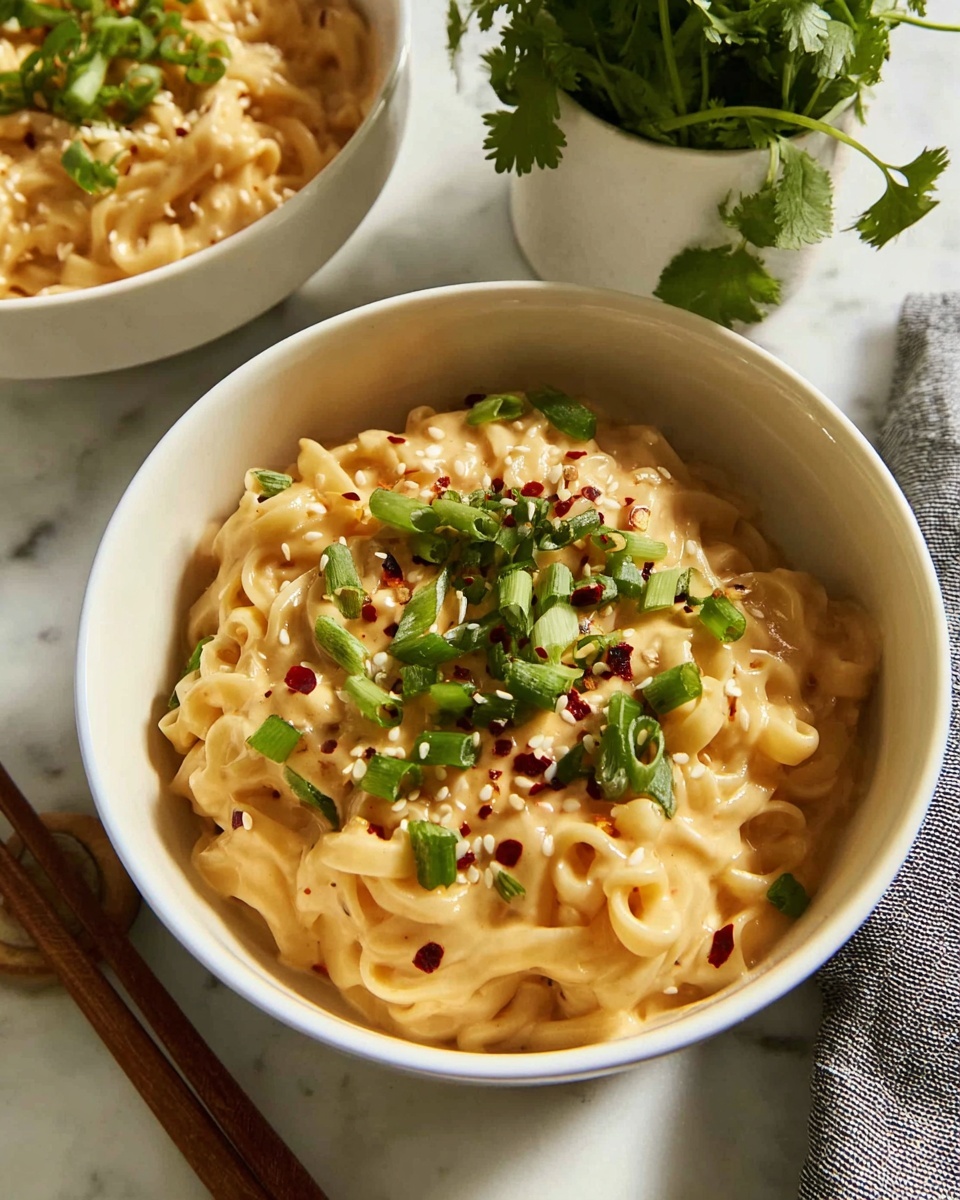 Easy Peanut Butter Ramen Noodles Recipe - Recipe Image