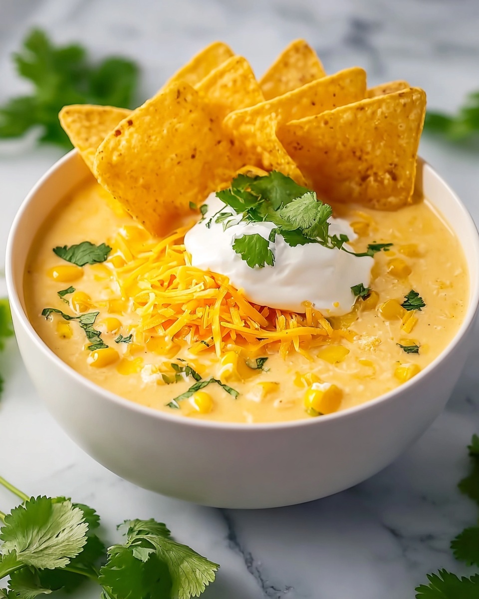Creamy Green Enchilada Chicken Soup Recipe - Recipe Image