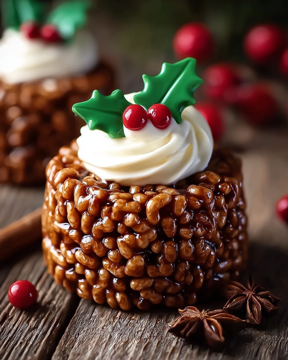 Rice Krispie Christmas Puddings Recipe - Recipe Image