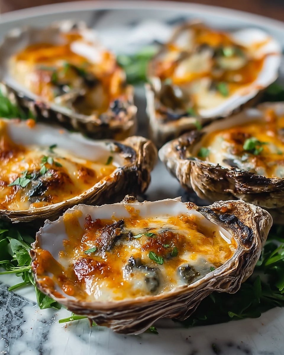 Garlic Parmesan Baked Oysters Recipe - Recipe Image