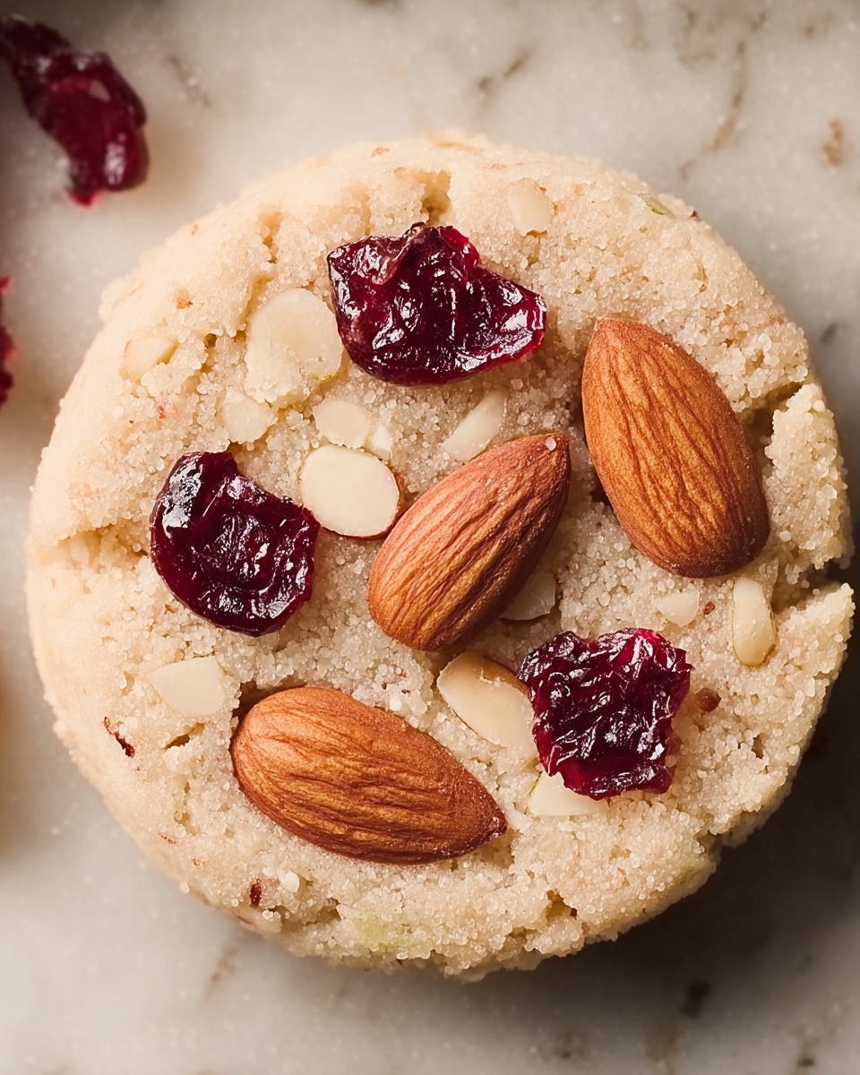 Cherry Almond Shortbread Cookies Recipe - Recipe Image