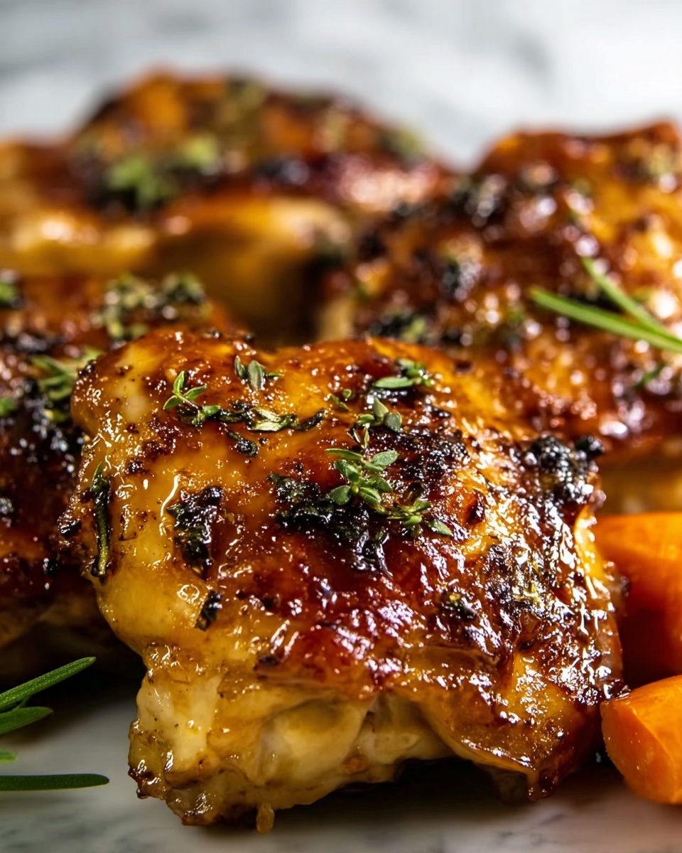 Crispy Brown Sugar Mustard Chicken Thighs Recipe - Recipe Image